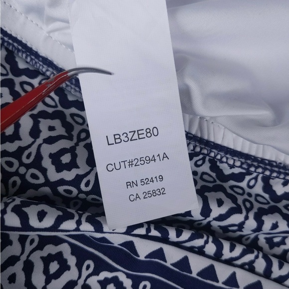 🎅🏻 3/$50 👯♀️Host Pick⚡️La Blanca Changing Tides Banded Halter Triangle Top - Picture 10 of 10